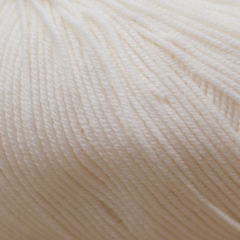 Filatura di Crosa Zara 1401 White with superwash wool. 